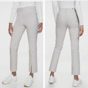 NWT $98 Athleta Wander Slim Straight Crop Pants Gray Athletic Women’s Size 4